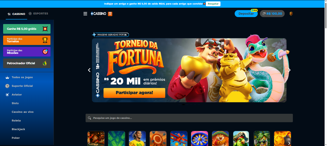 Script de Cassino Com Apostas Esportivas