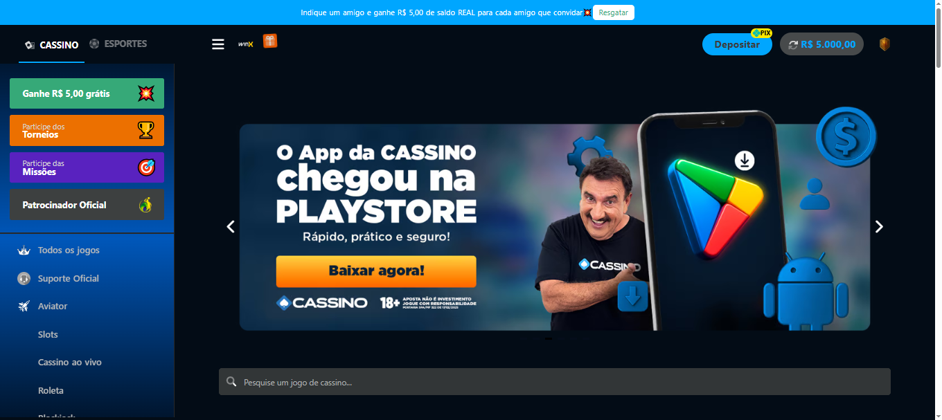 Plano WhiteLabel Script de Cassino /mensal